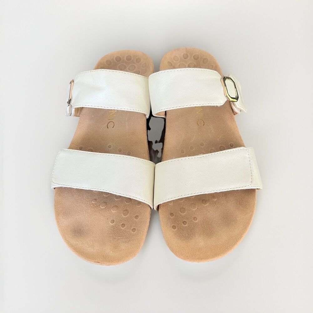 Vionic‎ Sandals Orthaheel Camila Slip-On Open Toe Slides White Women's 8 - Picture 4 of 8